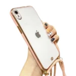 iPhone XR Pink Chain Plating Case