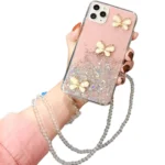 iPhone 12 Pro Max Pink Butterfly Case