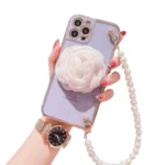 iPhone 12 Pro Flower Case – Purple