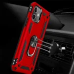 iPhone 12 Pro Max Red Magnetic Ring Case - Image 3