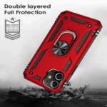 iPhone 12 Pro Max Red Magnetic Ring Case - Image 4