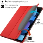 iPad Air 5 Case 10.9 Inch Magnetic Folio Stand – Red - Image 4