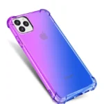 iPhone 12 Rainbow Clear Case – Purple Blue