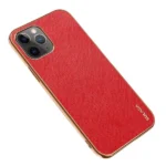 iPhone 12 Pro Max Red Leather Case