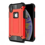 iPhone XS Max Red Rugged Armor Case