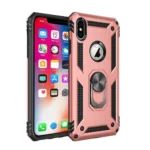 iPhone XS Rose Gold Magnetic Ring Case