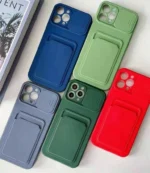 iPhone 11 Pro Max Green Sliding Camera Wallet Case - Image 5