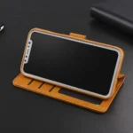 iPhone 11 Pro Brown Leather Wallet Case with Card Holder - Image 9