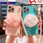 iPhone XR Pink Flower TPU Case - Image 5