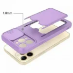 iPhone 11 Pink Slide Camera Protector Card Slot Case - Image 7