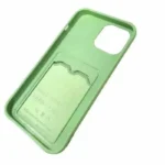 iPhone 12 Wallet Case with Camera Protector – Green - Image 3