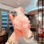 iPhone XR Pink Flower TPU Case - Image 6
