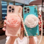 iPhone XR Pink Flower TPU Case - Image 3