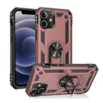 iPhone 12 Magnetic Ring Kickstand Case – Rose Gold