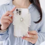 iPhone 12 Butterfly Luxury Case – Blue - Image 2