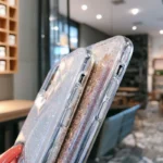 iPhone XS Max Purple Glitter Gel Case - Image 8