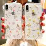 iPhone 11 Blue Dry Flower Glitter TPU Case - Image 5