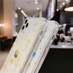 iPhone 11 Pro Yellow Dry Flower Glitter TPU Case - Image 6