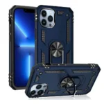 iPhone 13 Pro Rugged Magnetic Ring Case – Navy Blue