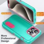 iPhone 15 Pro Max Heavy Duty Rugged Case – Green - Image 2