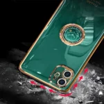 iPhone 12 Ring Plating Case – Dark Green - Image 5